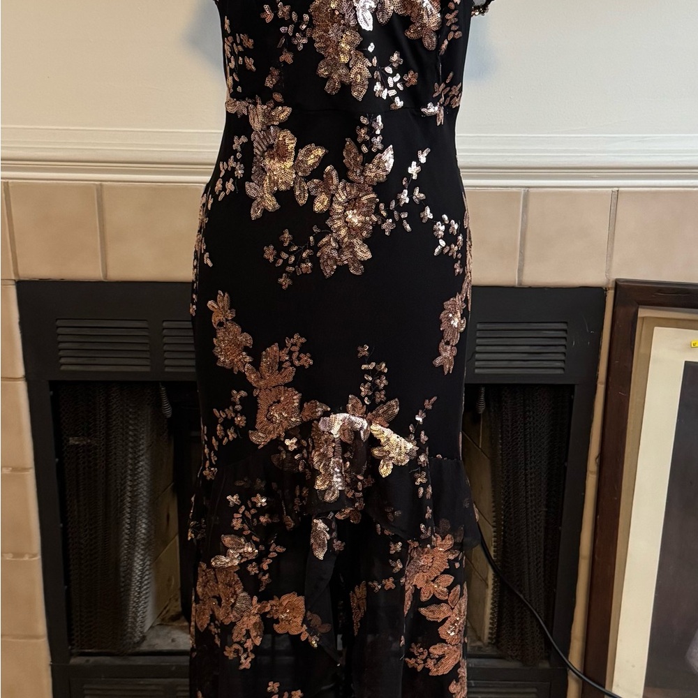 Black and Pink Gold Party/Cocktail Dress
